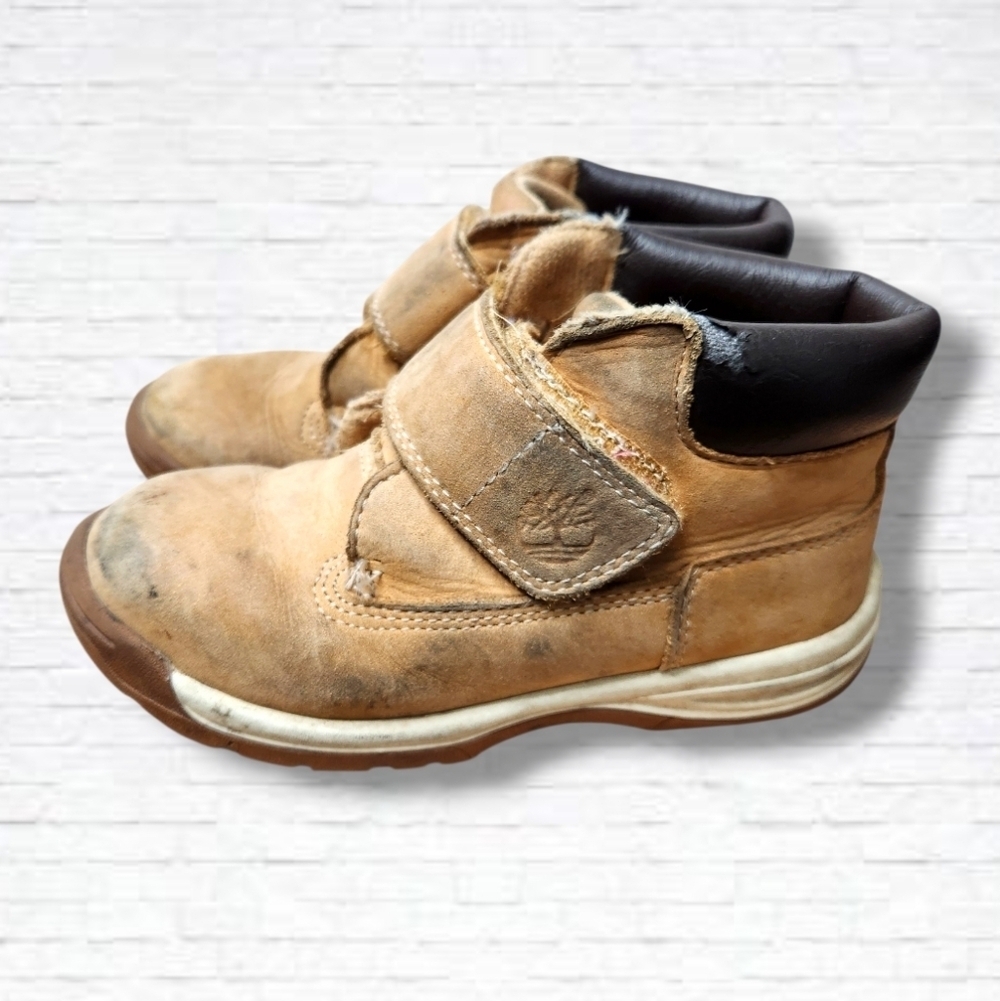 Timberland Toddler Timber Tykes Unisex Leather Work Boots Size 10T